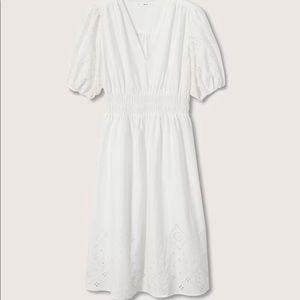 NEW MANGO - White cotton dress